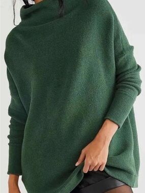 💚 Free People Forest Green Ottoman Slouchy Tunic